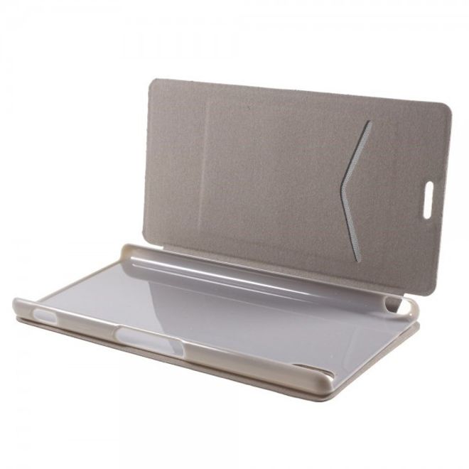 Sony Xperia M4 Aqua Leder Case mit Kreditkartenschlitz - braun