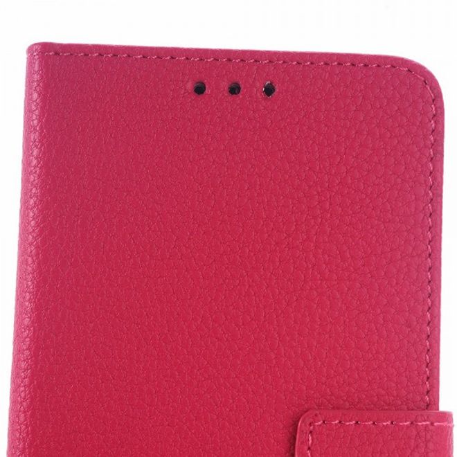 Samsung Galaxy S6 Leder Case mit markanter Litchitextur - rosa