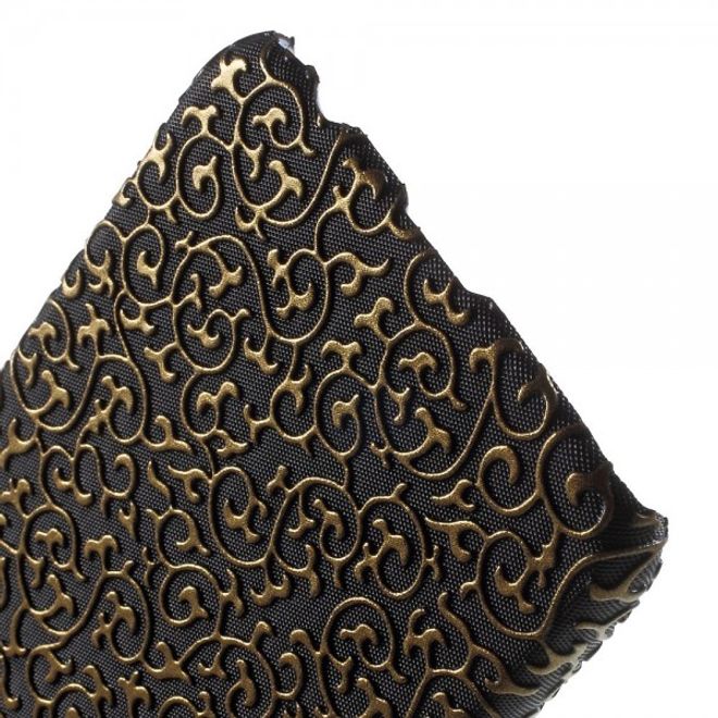 Samsung Galaxy S6 Hart Plastik Case mit markanter Oberfläche - schwarz