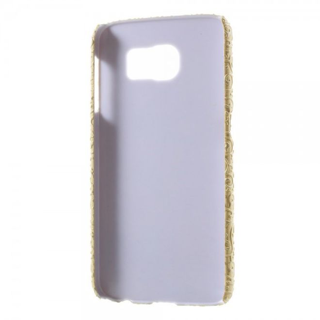 Samsung Galaxy S6 Hart Plastik Case mit markanter Oberfläche - gelb