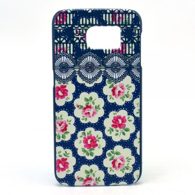 Samsung Galaxy S6 Hart Plastik Case mit eleganten Blumen