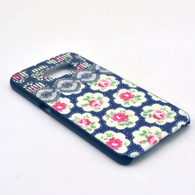 Samsung Galaxy S6 Hart Plastik Case mit eleganten Blumen