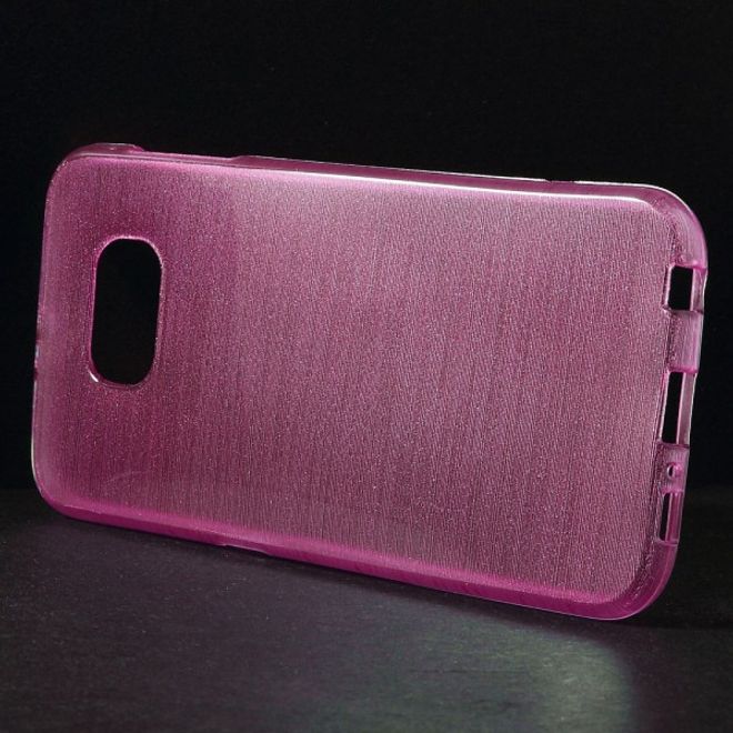 Samsung Galaxy S6 Gebürstetes, elastisches Plastik Case - rosa