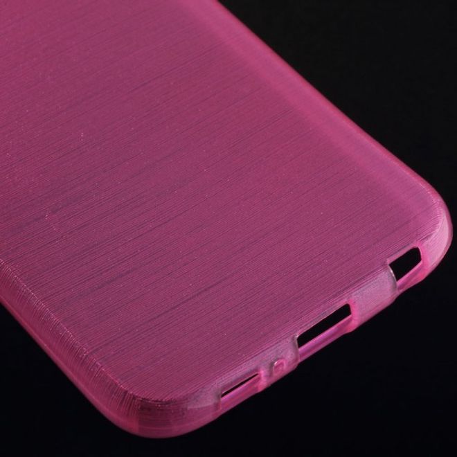 Samsung Galaxy S6 Gebürstetes, elastisches Plastik Case - rosa