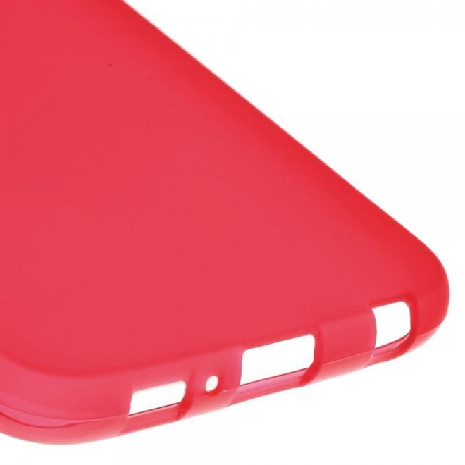 Samsung Galaxy S6 Mattes, elastisches Plastik Case - rot