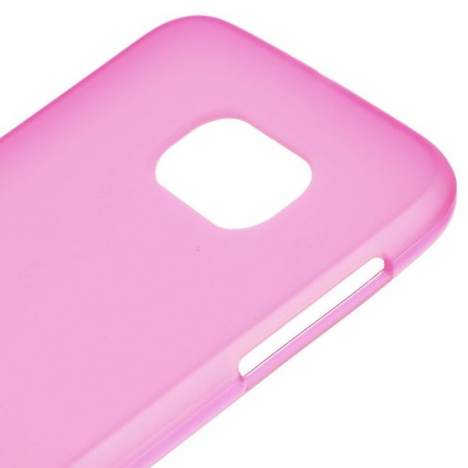 Samsung Galaxy S6 Mattes, elastisches Plastik Case - rosa