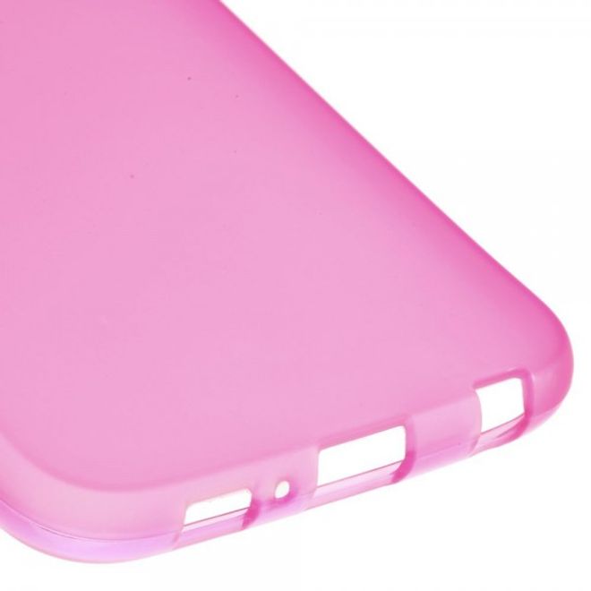 Samsung Galaxy S6 Mattes, elastisches Plastik Case - rosa