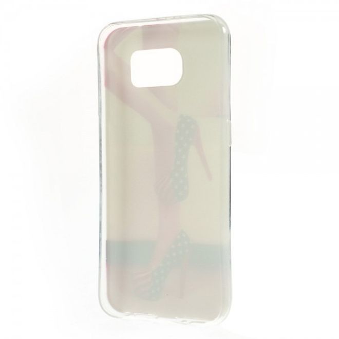 Samsung Galaxy S6 Dünnes, elastisches Plastik Case mit sexy High Heels