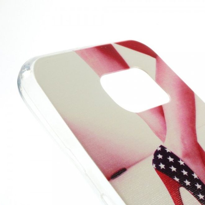 Samsung Galaxy S6 Dünnes, elastisches Plastik Case mit sexy High Heels