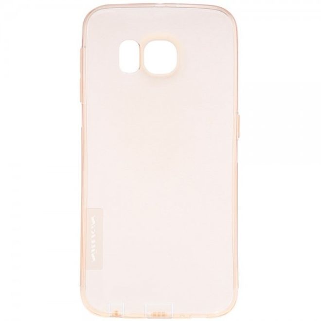 Samsung Galaxy S6 Dünnes, elastisches Plastik Case von Nillkin - braun