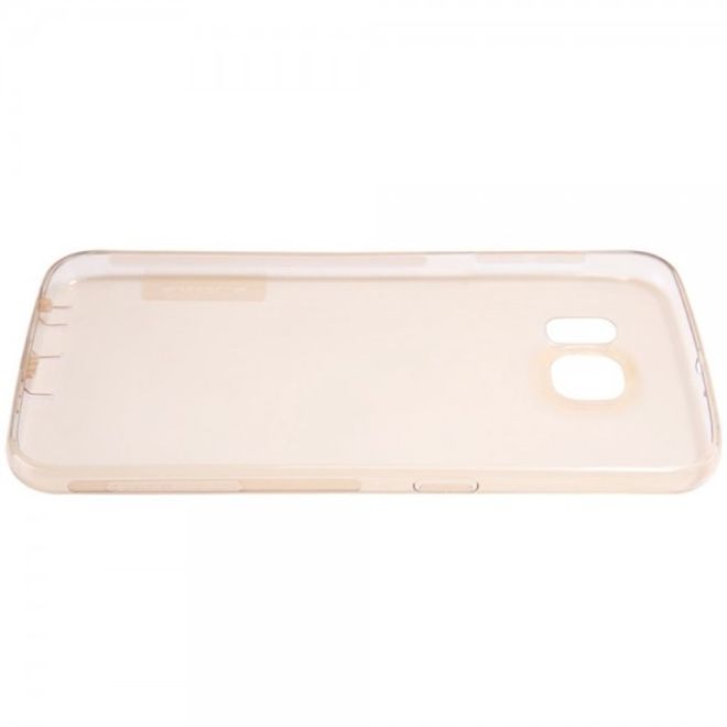 Samsung Galaxy S6 Dünnes, elastisches Plastik Case von Nillkin - braun