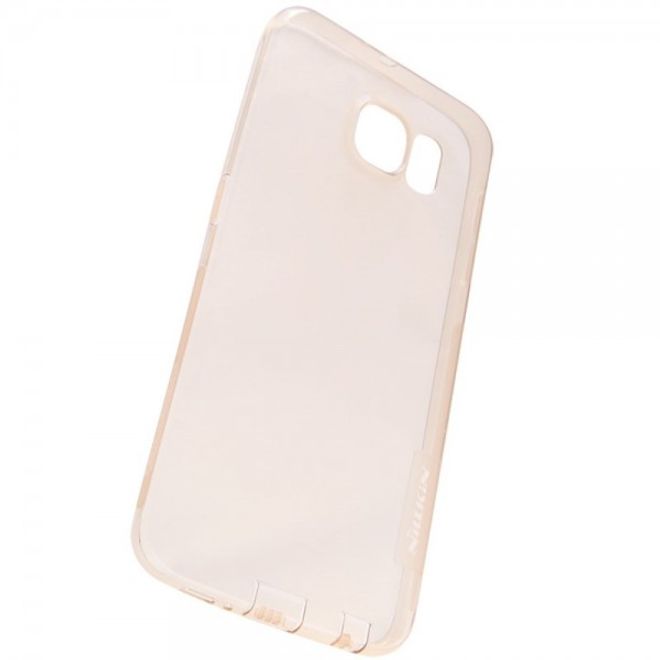 Samsung Galaxy S6 Dünnes, elastisches Plastik Case von Nillkin - braun