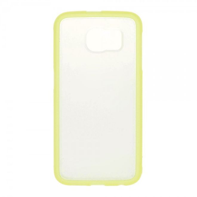 Samsung Galaxy S6 Leicht elastisches Plastik Case mit transparenter Rückseite - grün