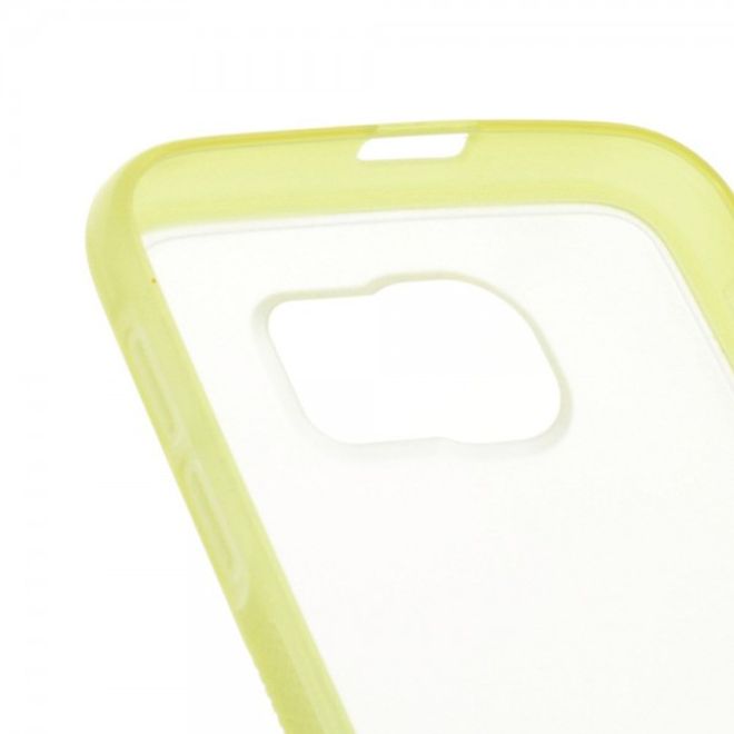 Samsung Galaxy S6 Leicht elastisches Plastik Case mit transparenter Rückseite - grün