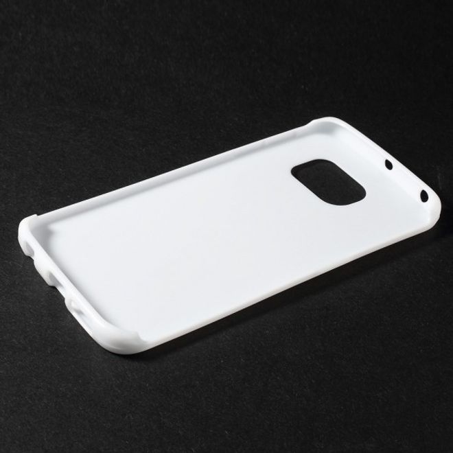 Galaxy S6 Edge Leicht glänzendes, elastisches Plastik Case - weiss