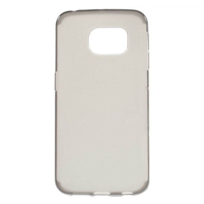 Galaxy S6 Edge Leicht glänzendes, elastisches Plastik Case - grau