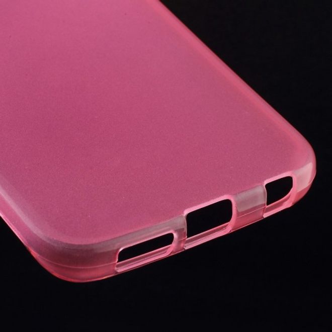 Galaxy S6 Edge Leicht glänzendes, elastisches Plastik Case - pink