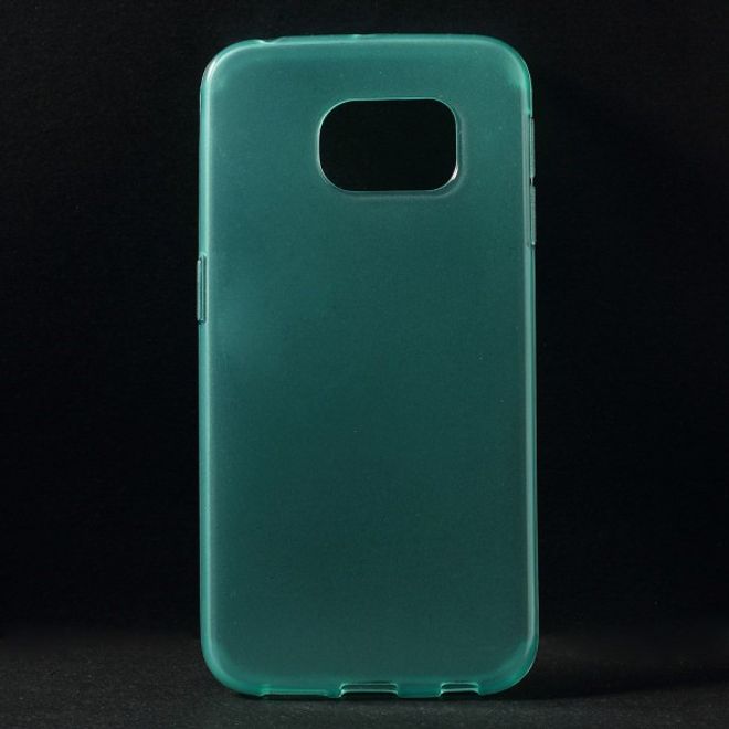 Galaxy S6 Edge Leicht glänzendes, elastisches Plastik Case - blau