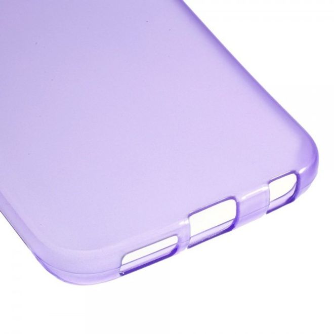 Galaxy S6 Edge Leicht glänzendes, elastisches Plastik Case - purpur