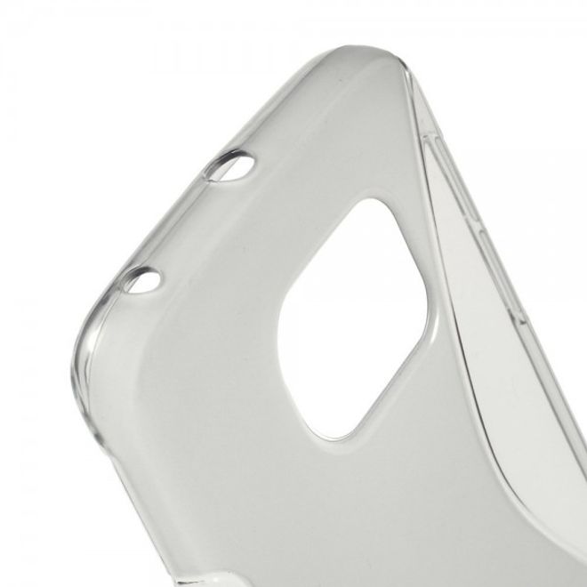 Galaxy S6 Edge Elastisches Plastik Case S-Curve - grau