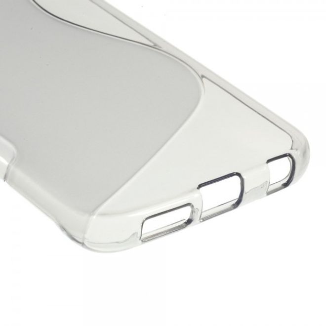 Galaxy S6 Edge Elastisches Plastik Case S-Curve - grau