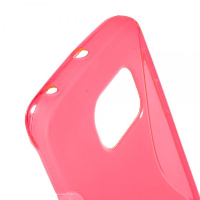 Galaxy S6 Edge Elastisches Plastik Case S-Curve - rosa