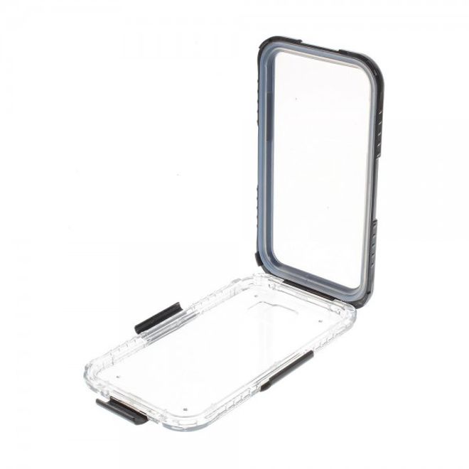 Galaxy S6 Edge Wasserdichte Schutzhülle aus Plastik und Silikon - schwarz