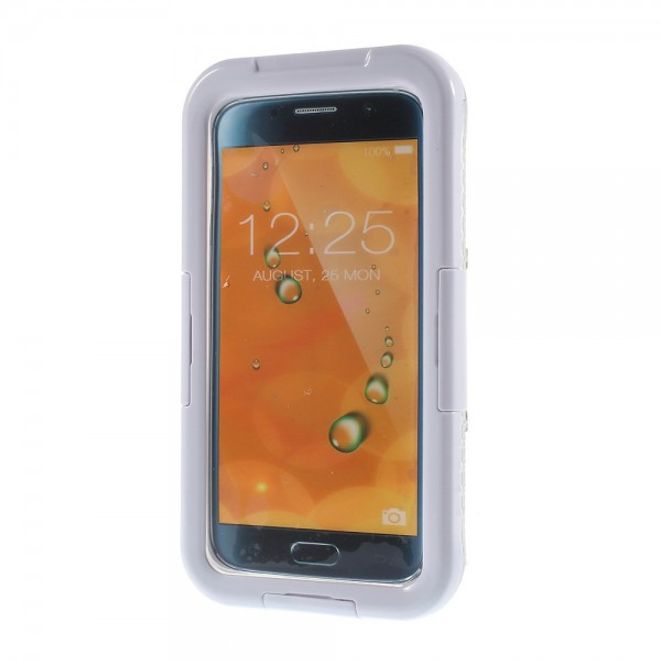 Galaxy S6 Edge Wasserdichte Schutzhülle aus Plastik und Silikon - weiss