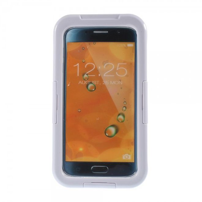 Galaxy S6 Edge Wasserdichte Schutzhülle aus Plastik und Silikon - weiss