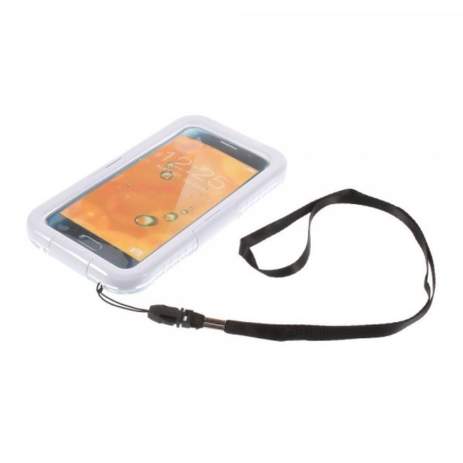 Galaxy S6 Edge Wasserdichte Schutzhülle aus Plastik und Silikon - weiss