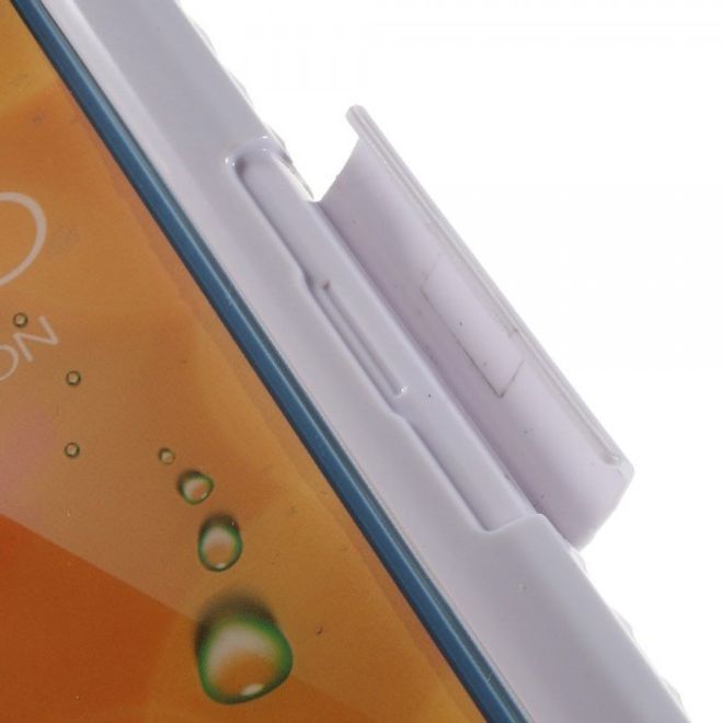 Galaxy S6 Edge Wasserdichte Schutzhülle aus Plastik und Silikon - weiss