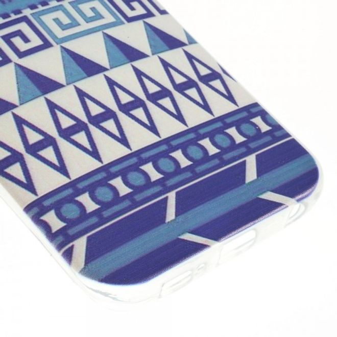 Galaxy S6 Edge Dünnes, elastisches Plastik Case mit geometrischem Muster