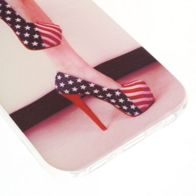 Galaxy S6 Edge Dünnes, elastisches Plastik Case mit sexy High Heels
