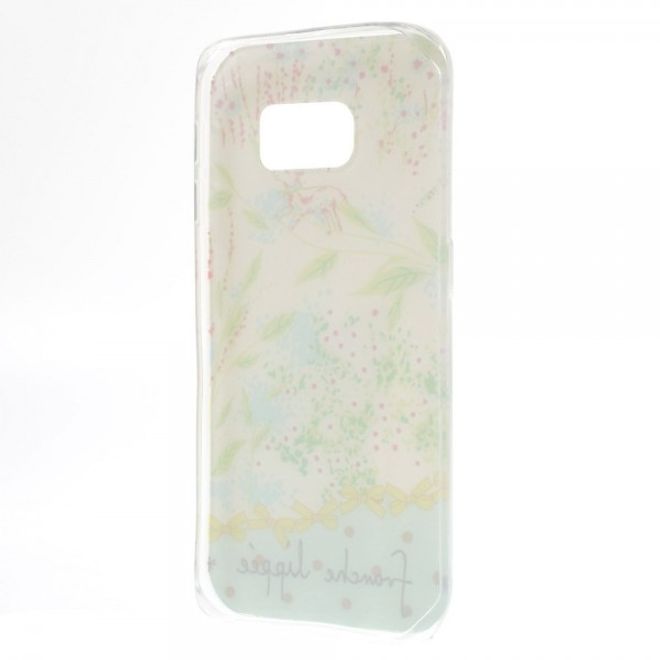 Galaxy S6 Edge Dünnes, elastisches Plastik Case mit Frühlingsszenario