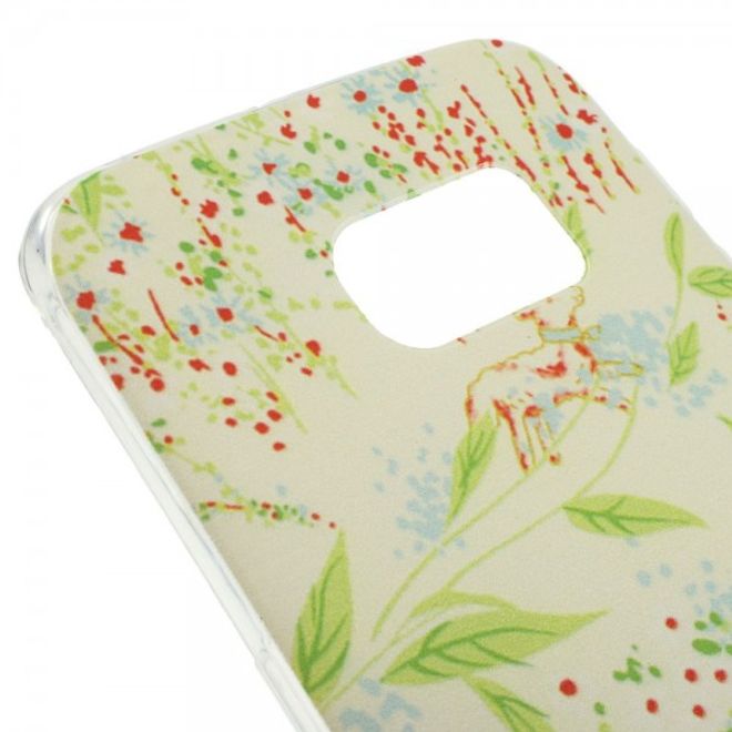 Galaxy S6 Edge Dünnes, elastisches Plastik Case mit Frühlingsszenario