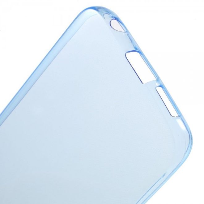 Galaxy S6 Edge Dünnes (0.6mm), elastisches Plastik Case - blau