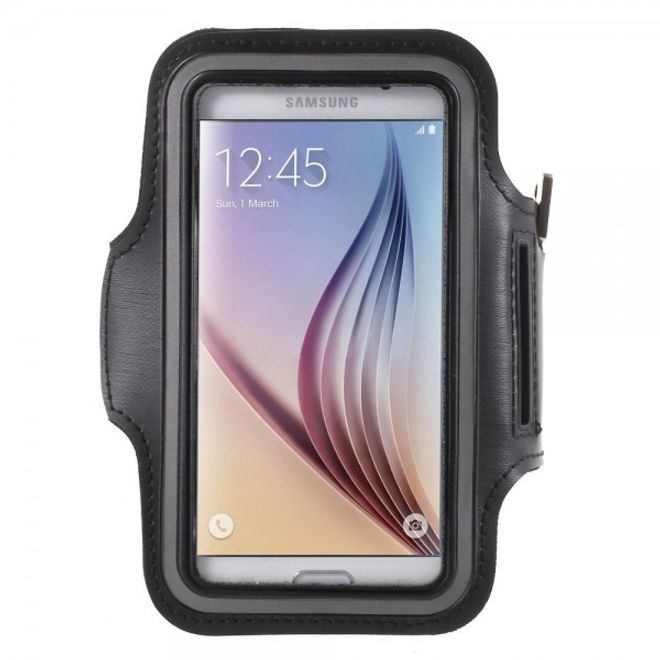 Sport Armband Case für das Samsung Galaxy S6 und Galaxy S6 Edge - schwarz