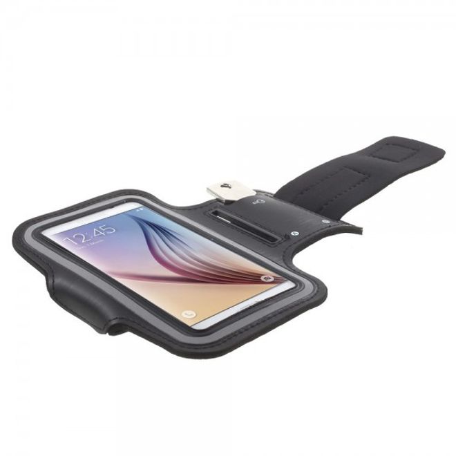 Sport Armband Case für das Samsung Galaxy S6 und Galaxy S6 Edge - schwarz