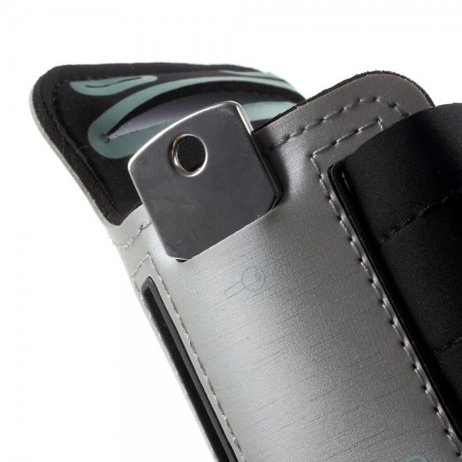 Sport Armband Case für das Samsung Galaxy S6 und Galaxy S6 Edge - grau
