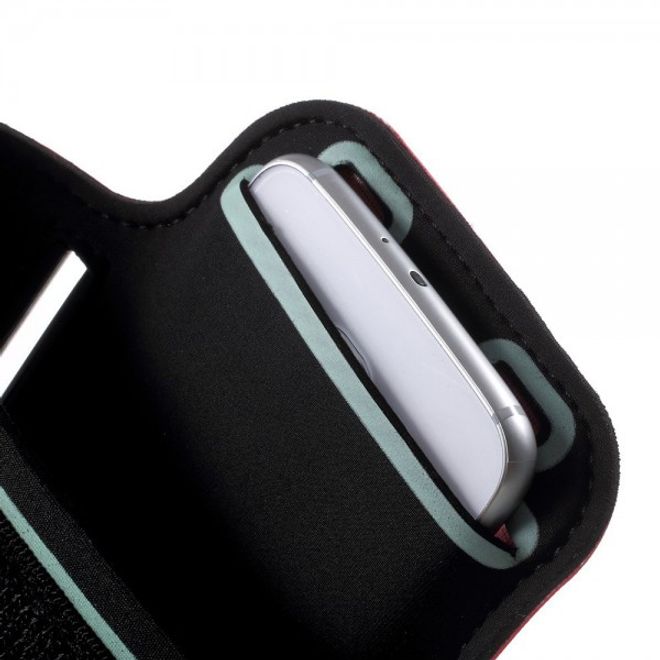 Sport Armband Case für das Samsung Galaxy S6 und Galaxy S6 Edge - rot