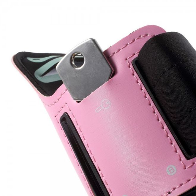Sport Armband Case für das Samsung Galaxy S6 und Galaxy S6 Edge - pink