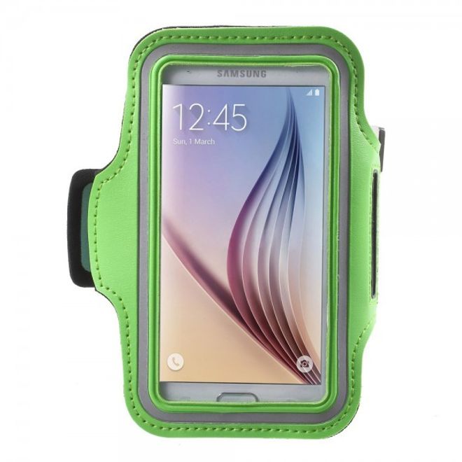 Sport Armband Case für das Samsung Galaxy S6 und Galaxy S6 Edge - grün
