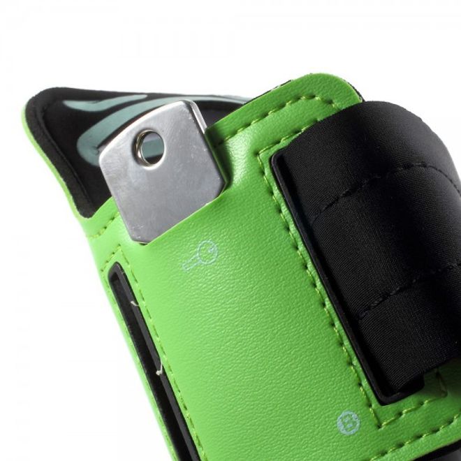 Sport Armband Case für das Samsung Galaxy S6 und Galaxy S6 Edge - grün
