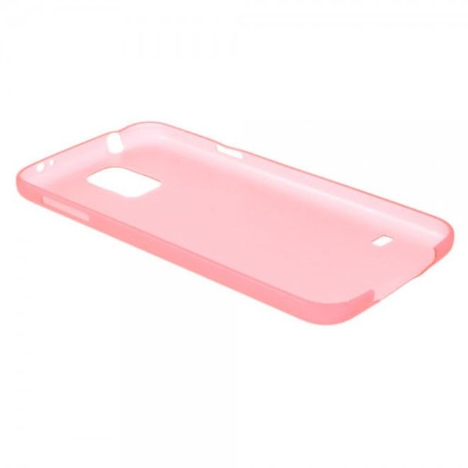 Samsung Galaxy S5 Ultradünnes (0.3mm), mattes Plastik Case - rot