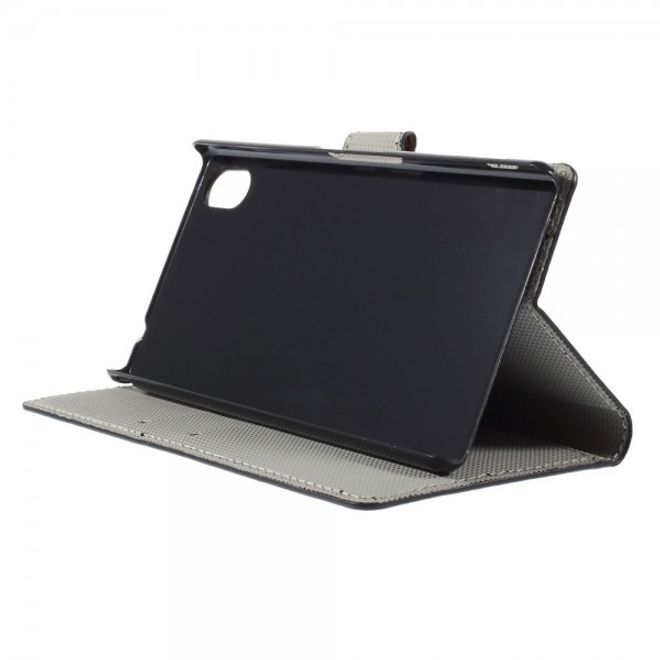 Sony Xperia M4 Aqua Leder Case mit UK Flagge retro-style