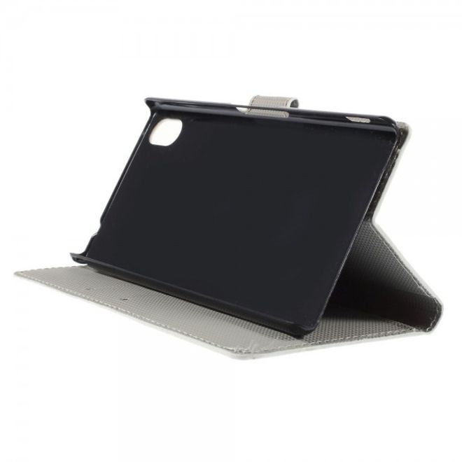 Sony Xperia M4 Aqua Leder Case mit Lotus Blumen