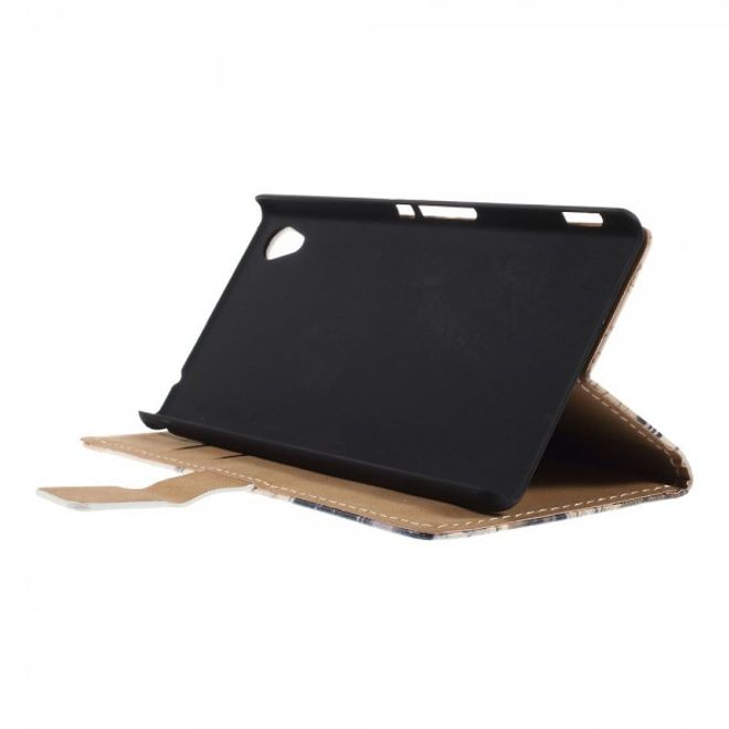 Sony Xperia M4 Aqua Leder Case mit Schiefem Turm von Pisa