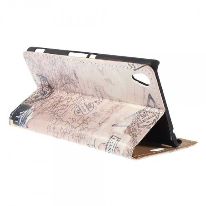 Sony Xperia M4 Aqua Leder Case mit Triumphbogen