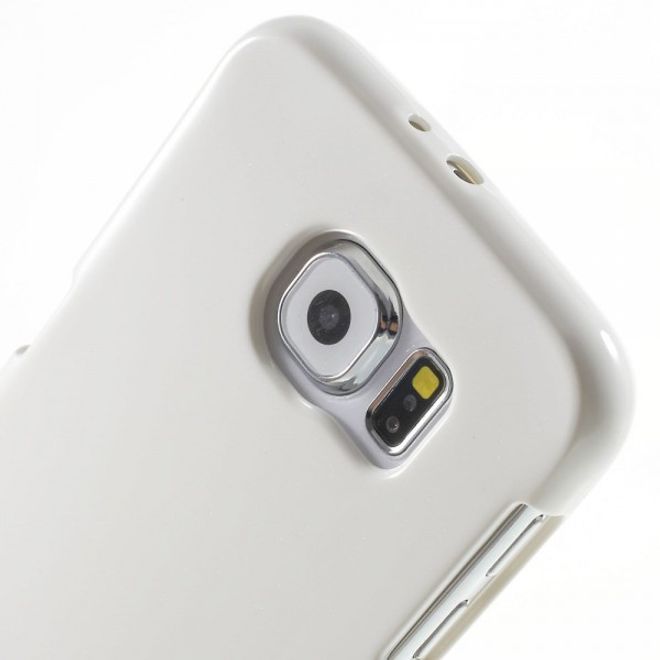 Goospery - Samsung Galaxy S6 Handy Hülle - TPU Soft Case - Pearl Jelly Series - weiss