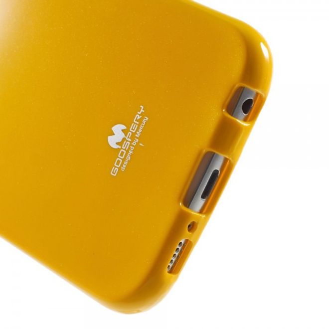 Goospery - Samsung Galaxy S6 Handy Hülle - TPU Soft Case - Pearl Jelly Series - gelb